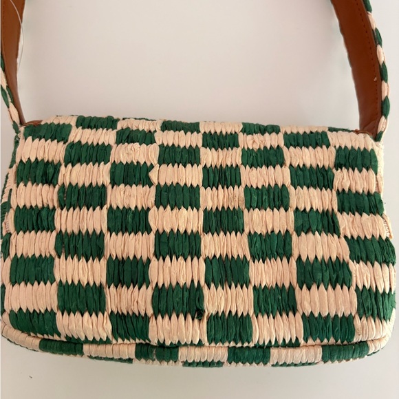 NWOT Anthropologie The Fiona Shoulder Bag: Raffia Edition - Picture 10 of 14